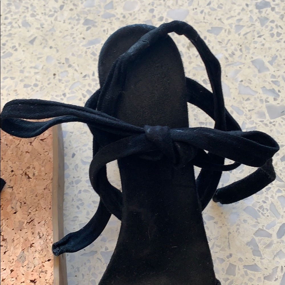 Isabel Marant Black Suede Cork Platform Sandals - Picture 3 of 11